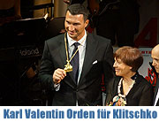 40. Karl-Valentin Orden 2012 geht an Vitali und Wladimir Klitschko. Verleihung am 27.01.2012 im Hotel Bayerischer Hof (©Foto: Martin Schmitz)